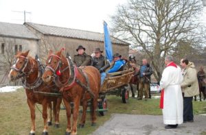 horses being blessed on St Stephens Day